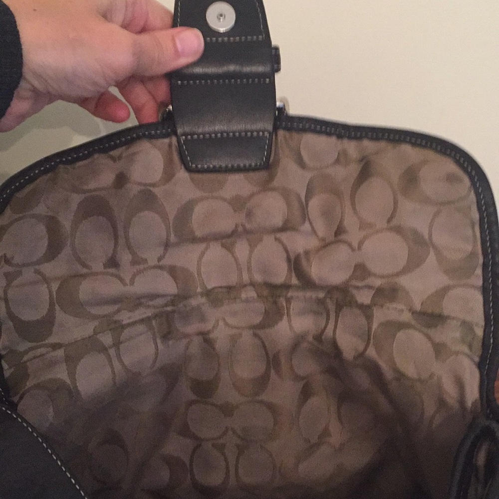 Coach Black Leather Hobo - Picture 3 of 8